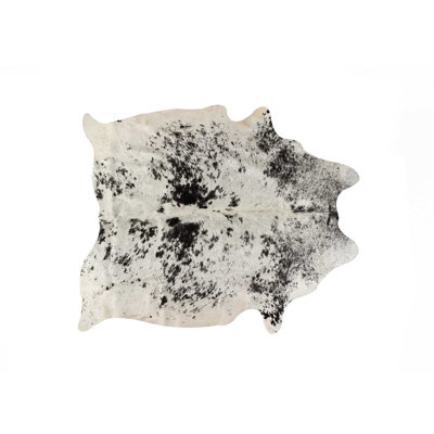 Chesney Handmade Cowhide Salt Pepper/Grey Area Rug