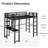 Loft Kids Bed with Desk and Bookcases-114308623-114308622