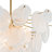 9-Light Layered Handmade Glass Chandelier