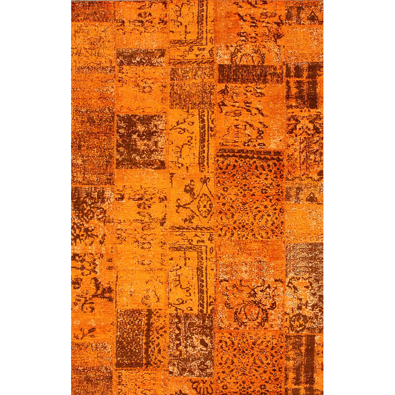 Tapis Kittredge Contour Patchwork Melon, 5 pi x 8 pi