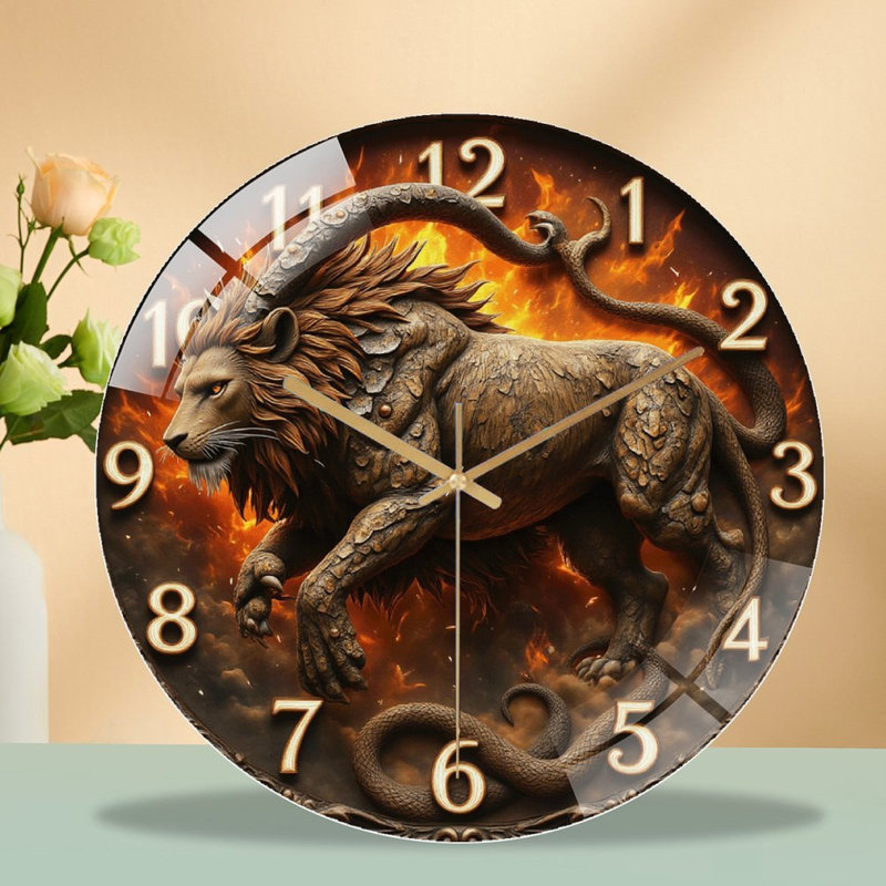 Horloge murale Lion