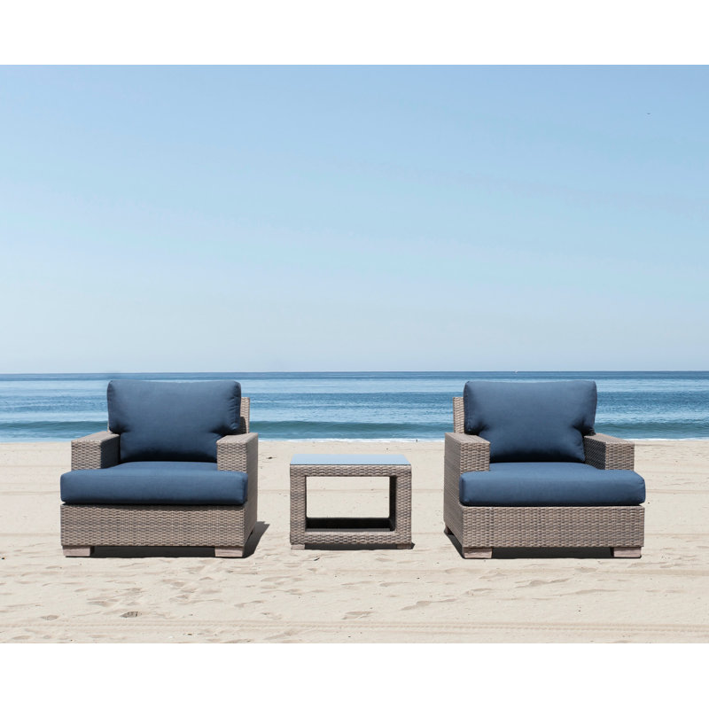 Ensemble de conversation pour 2 personnes avec coussins Deviontae