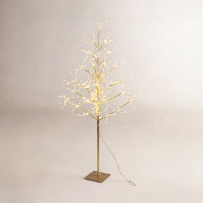 Warm LED Lighted Metal Tree
