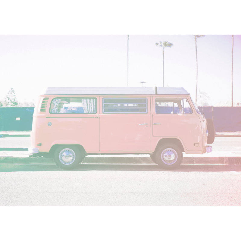 Blush Bus - Wrapped Canvas Art Prints, 30cm H x 46cm W x 3.8cm D
