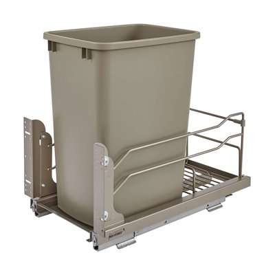 Poubelle de cuisine rétractable Rev-A-Shelf avec fermeture en douceur