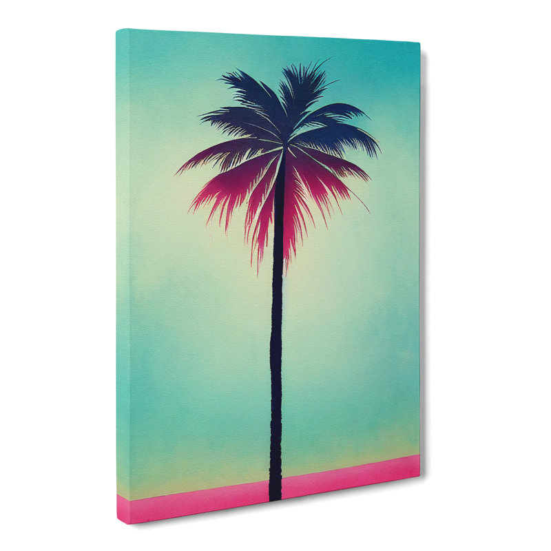 CAN-V0523-2746X Watercolour Palm Tree Vol.2 - Wrapped Canvas Print, 60cm H x 40cm W x 3cm D