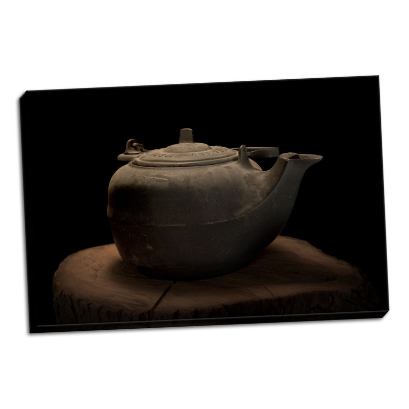 « casted thé-bouilloire », reproduction de photo sur toile tendue