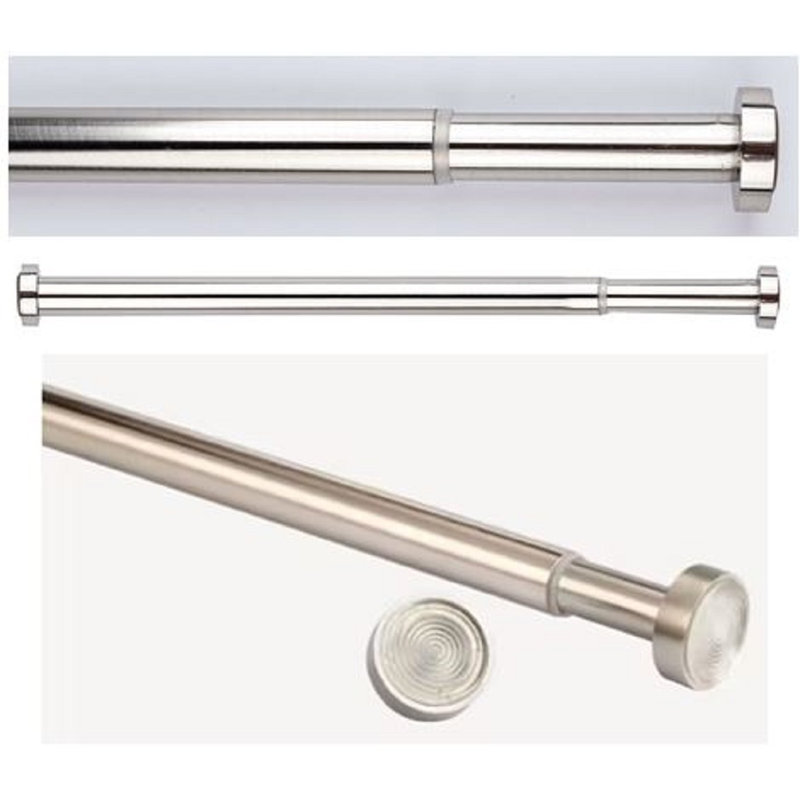 Tringle à ressort, 24" - 36", Nickel brossé