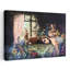 Sleeping Girl With Rabbits by Renee Machan Cottagecore - Wrapped Canvas Print-793783323