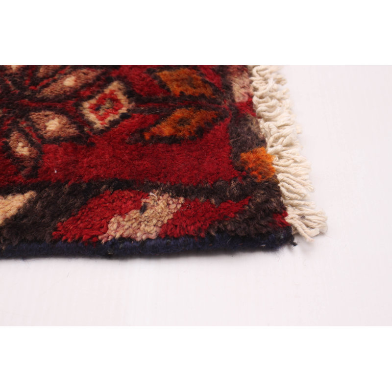 Tapis de couloir unique en laine noué à la main style 1990S 3 pi 6 po x 9 pi 10 po noir Pretor