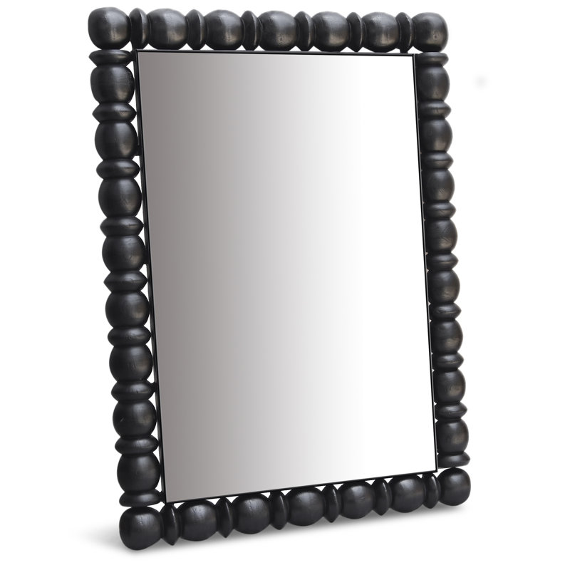 Miroir décoratif Aubrey, 36 po x 26 po, Noir