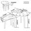 Ensemble de 2 tables gigognes en bois Monstera