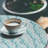 East Urban Home Teal Green Fitted Round Tablecloth Teal Seafoam and Dusk-1051745923