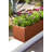 Corten Steel Series 9" H Rectangle Window Box Planter-20569363