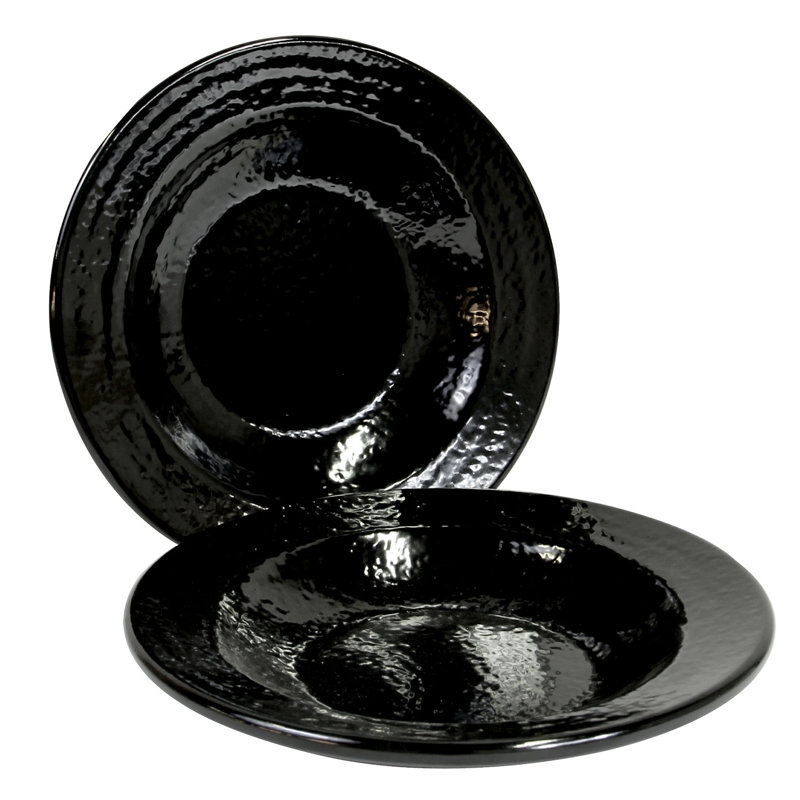 Elite Global Solutions Melamine Pasta Dish, Black