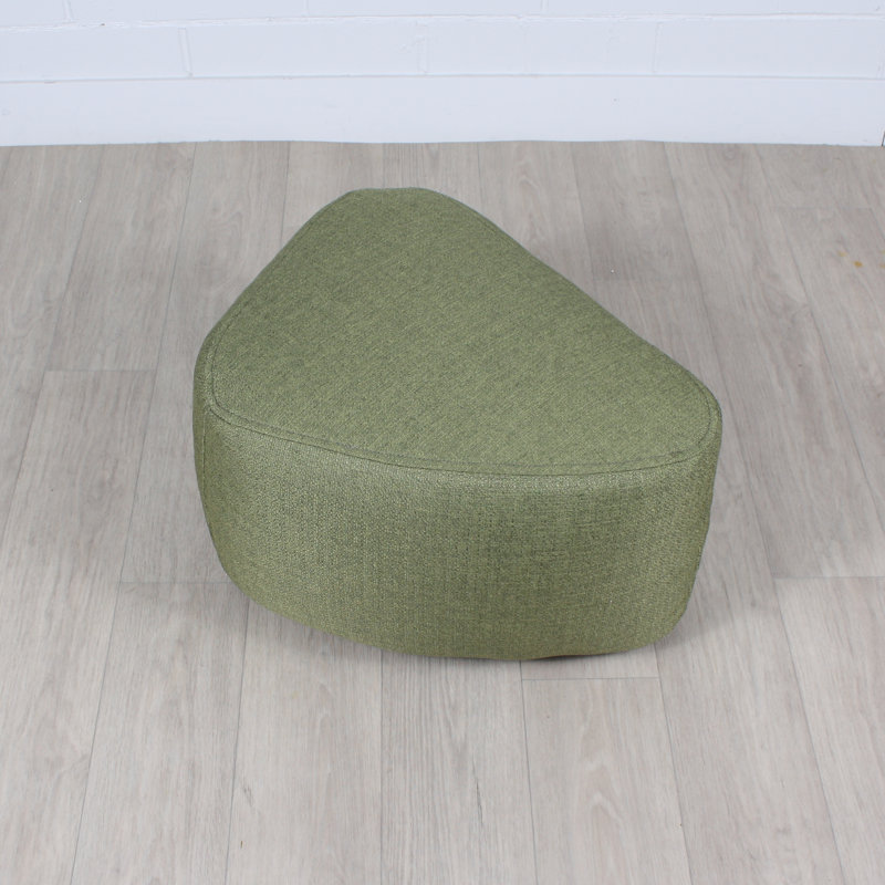 Pouf triangle BILLY, moyen, Vert olive