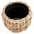 Round Belly Planter With Plastic Insert