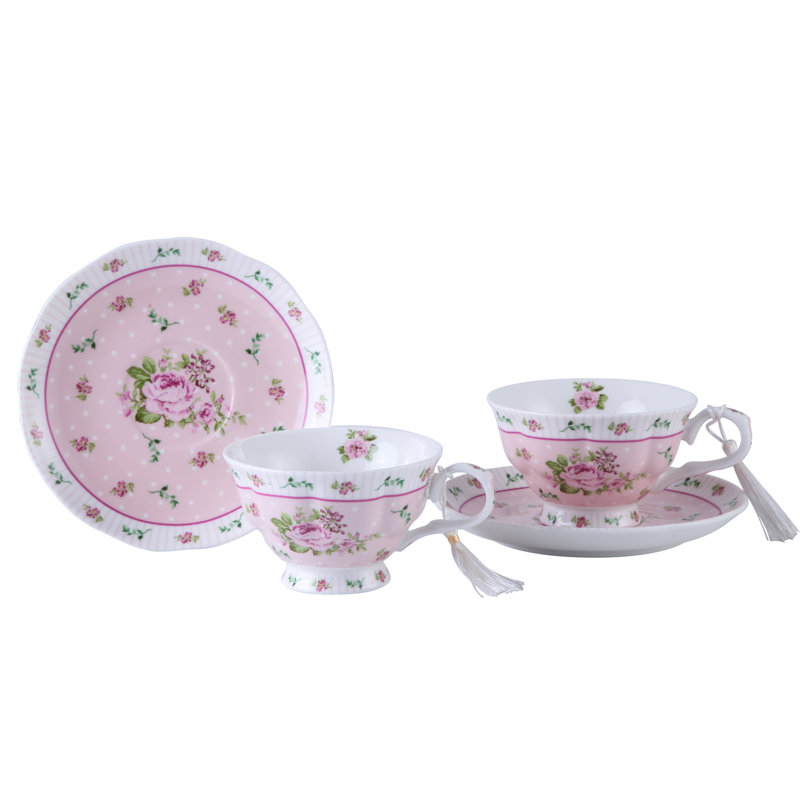 Bone China Teacup and Saucer