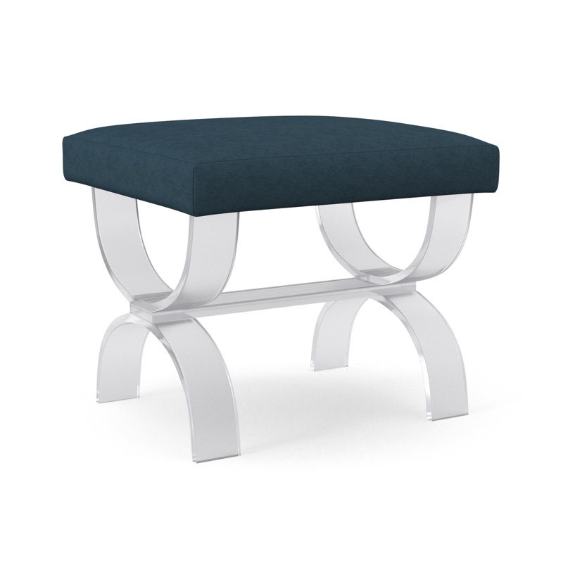 It's Clearly U Upholstered Accent Stool, Margaret Lagoon
