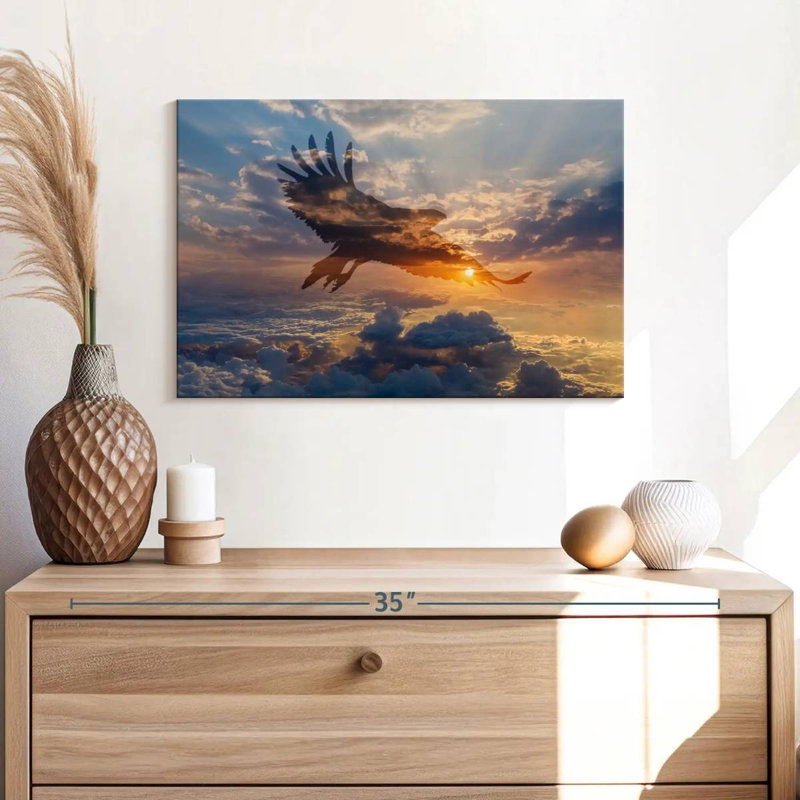 Silhouette de l'aube Brampt, H 16 po x l 24 po