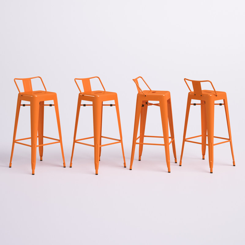 Tabouret Alawai, Orange, Tabouret de bar (siège d’une hauteur de 30 po)