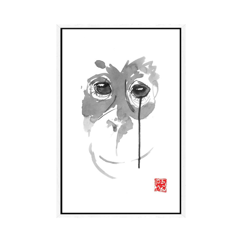 Borneo III 1 Piece Painting on Canvas, 101.6 cm H x 66.04 cm W, White Framed