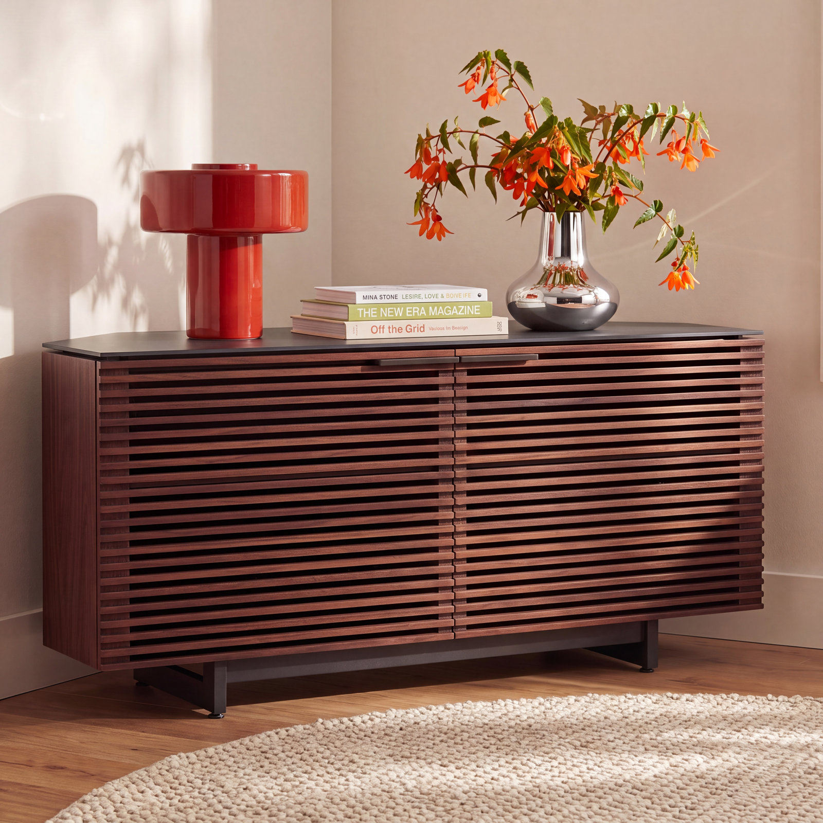 Corridor 50'' Media Console, Chocolate Stained Walnut