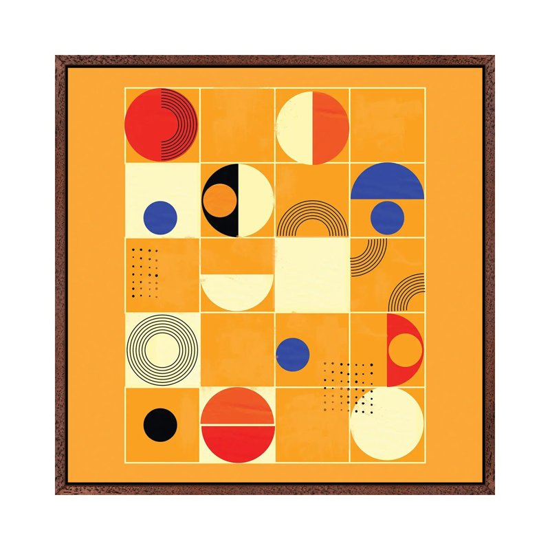 Mid Century Abstract III by Show Me Mars - Gallery-Wrapped Canvas Giclée on Canvas, Classic Wood Framed