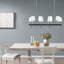 Lustre traditionnel 8 lumières avec abat-jour tambour