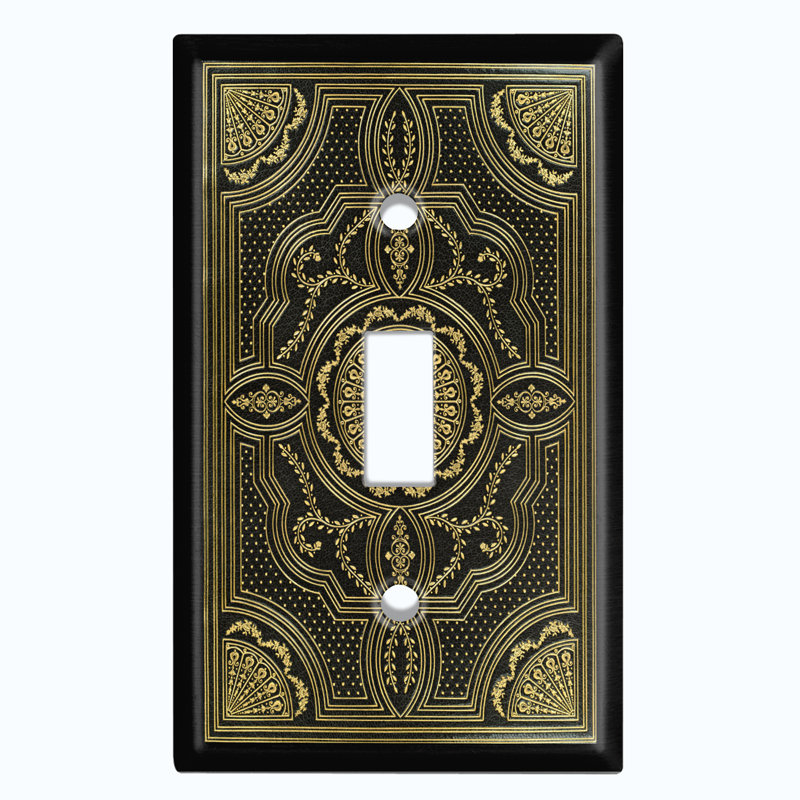 Patterned 1 - Gang Toggle Light Switch Standard Wall Plate