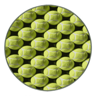  Tapis lavable avec balles de tennis