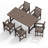 HDPE Patio Dining Chair -1406284364