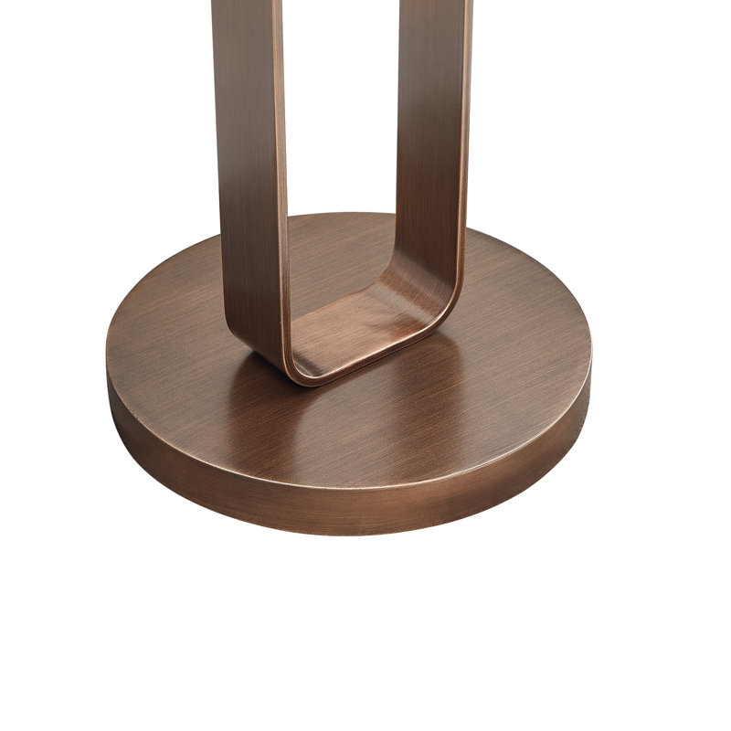 Table d'appoint ronde en bronze antique Tareel