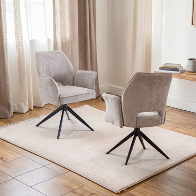 Chaises de salle à manger rembourrées en tissu, chaise de salle à manger moderne et rembourrée