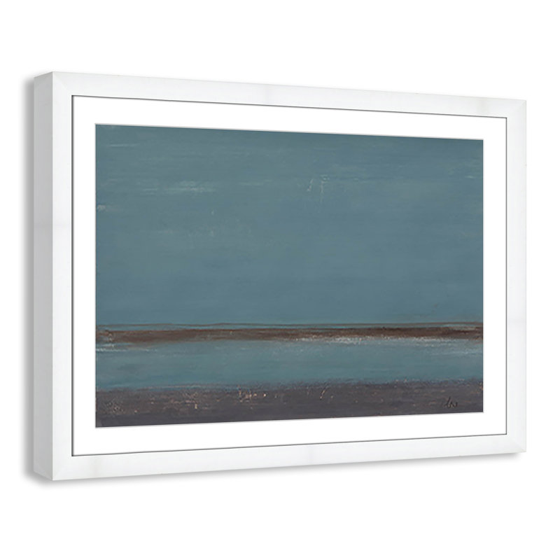 «A Distant Memory» par Casa Fine Arts Print, H 27 po x l 37 po x P 1,25 po, Cadre blanc en forme de cube blanc, Blanc