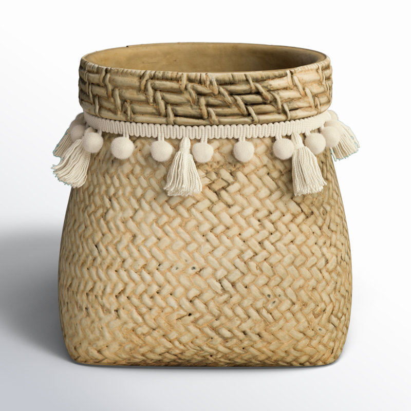 Susette Cachepot, 7.1" H x 8.5" W x 8.5" D