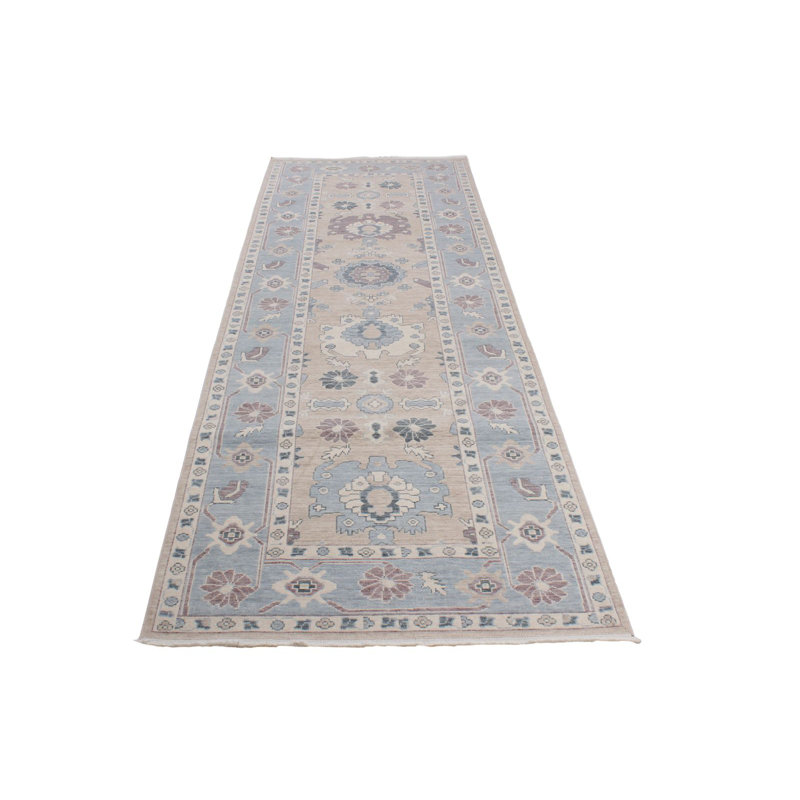 Chemin de table traditionnel turc beige et bleu 3 x 11