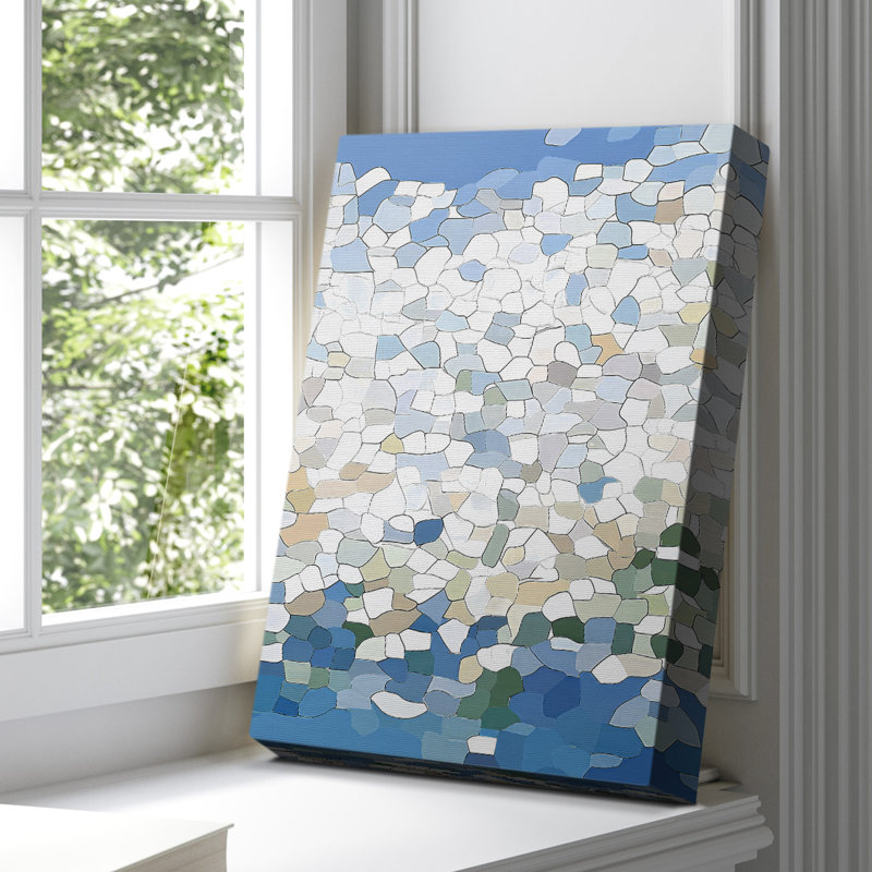 Toile tendue avec toile abstraite Liv, H 18 po x l 12 po