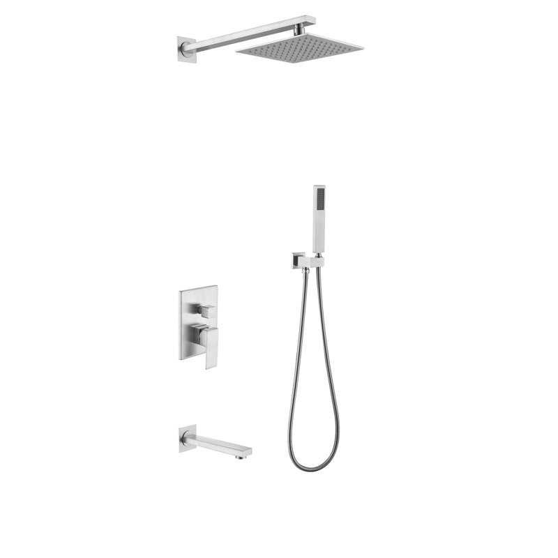 Rain Adjustable Shower Head 1.75 GPM GPM, Brush Nickel