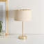Dadiva Brushed Chrome Stem Table Lamp with Velvet Reni Shade-438168486-412353861-412353863