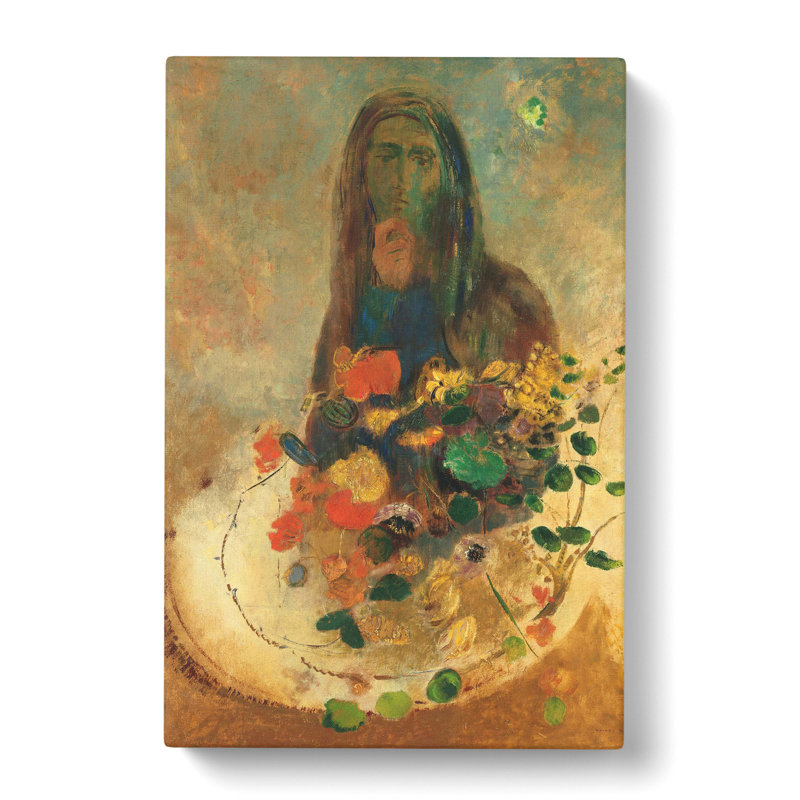 Mystery by Odilon Redon - Wrapped Canvas, 76cm H x 50cm W x 3cm D