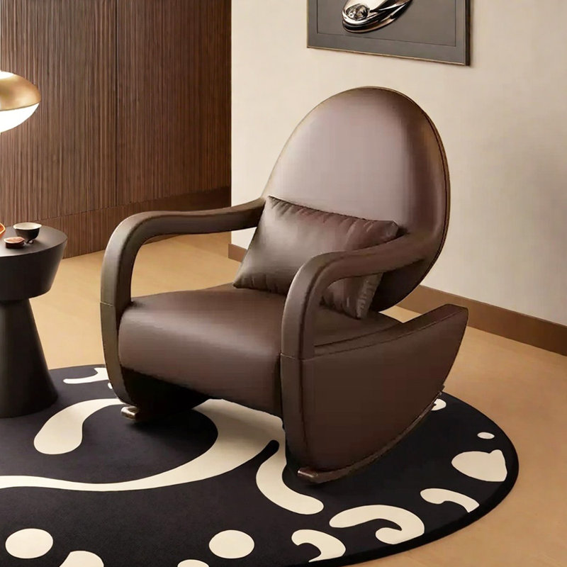 Chaise berçante Home, Café noir