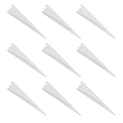 ShelfTrack 12 in. x .5 in. White Shelf Brackets, 20-Pack