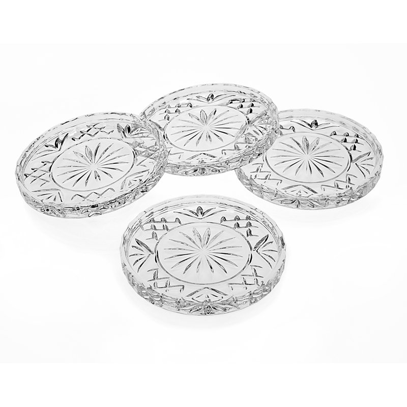 Ensemble de sous-verres en cristal Dublin