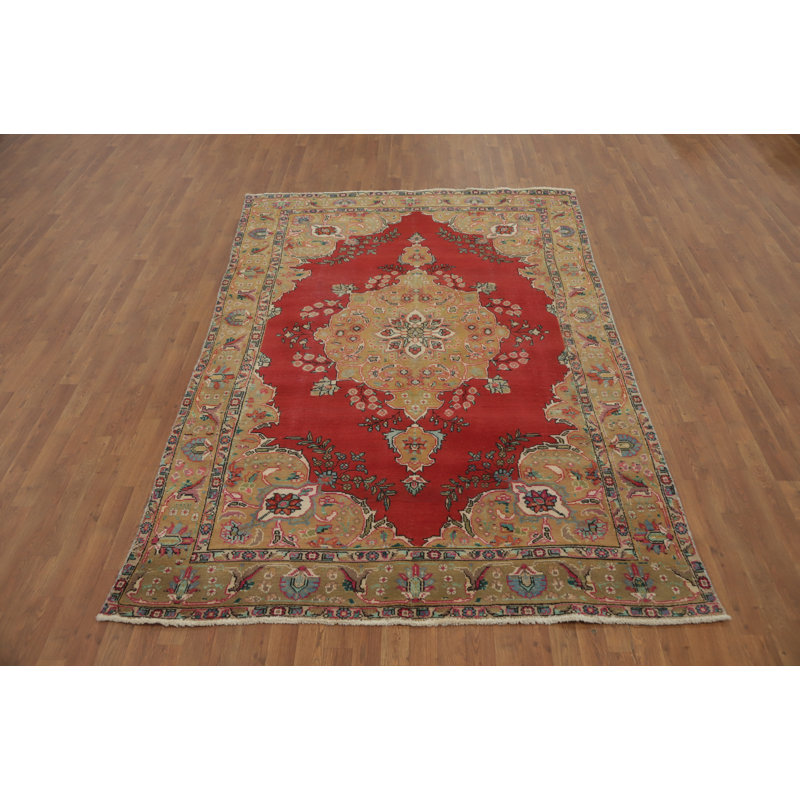 Tapis traditionnel rouge 6 x 9