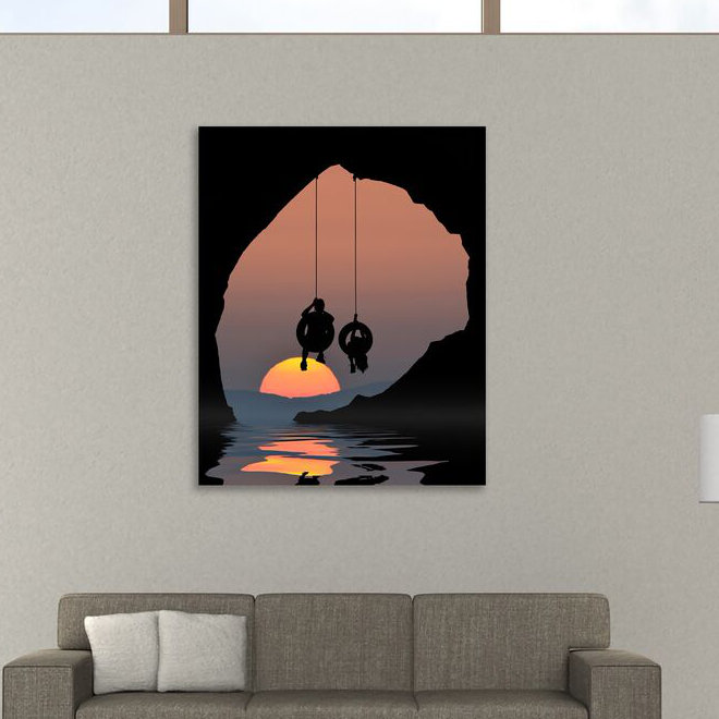 Happiness Is by Dominic Liam - Wrapped Canvas Print, 51cm H x 41cm W x 4cm D