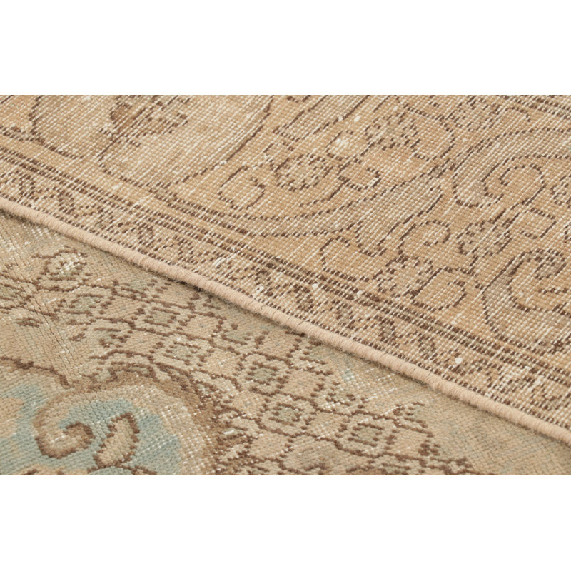 Distressed One-of-a-Kind 8'7X12'3 Hand Knotted Area Rug
