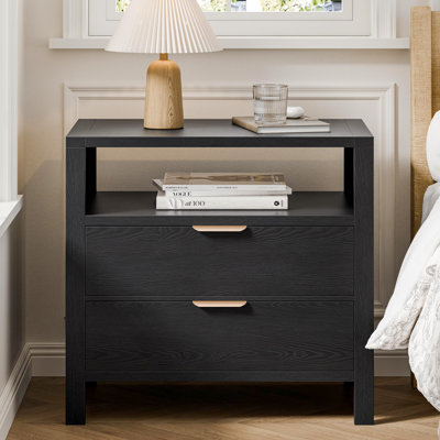 Avelyn 28'' W 2-Drawer Nightstand with Shelf