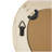 Brown Wood Abstract Wavy Room Wall Mirror with Dimensional Carved Frame