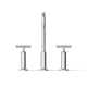 Purist® Widespread Bathroom Sink Faucet with High Cross Handles and High Gooseneck Spout